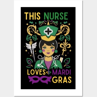 Mardi Gras Nurse This Nurse Loves Funny Mardi Gras Posters and Art